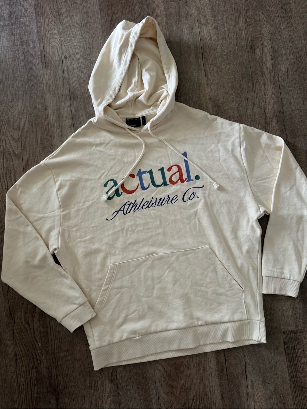 ASOS Design Cream Athleisure Hoodie